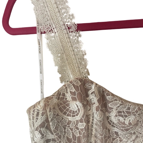 Bronx and Banco Tiffany Lace Midi Dress White Size M - Picture 4 of 15